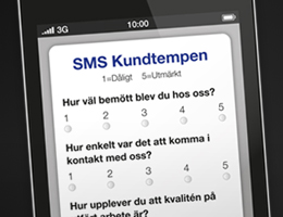 Mobilanpassad hemsida med kundenkäter