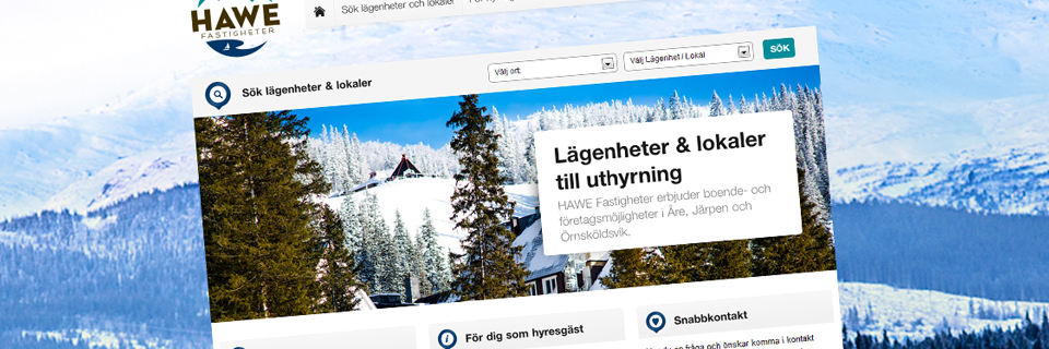 Hemsida och fastighetssystem f�r HAWE Fastigheter